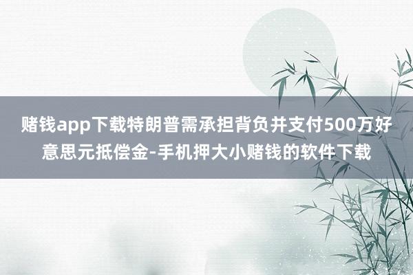 赌钱app下载特朗普需承担背负并支付500万好意思元抵偿金-手机押大小赌钱的软件下载