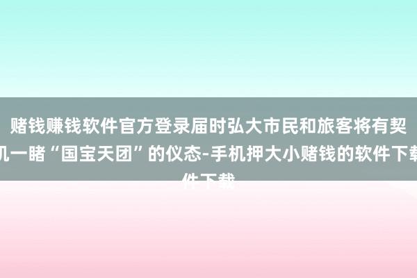 赌钱赚钱软件官方登录届时弘大市民和旅客将有契机一睹“国宝天团
